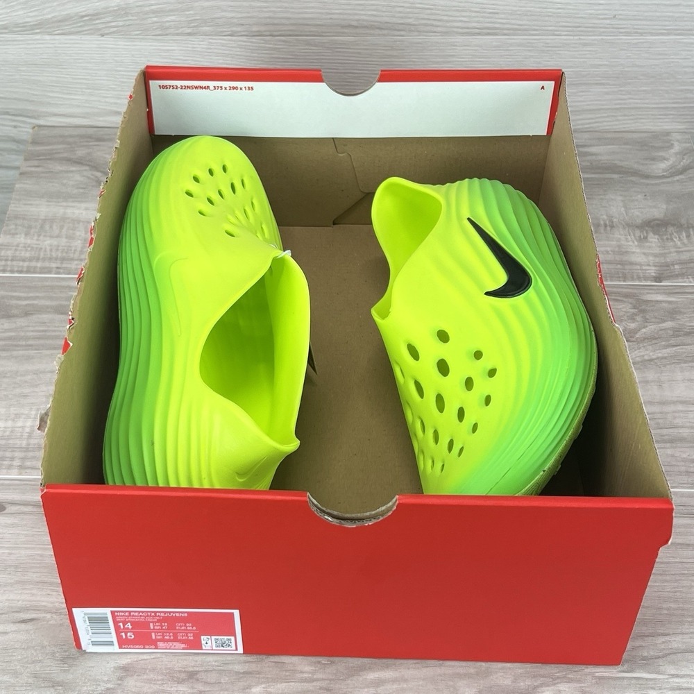 Size 14 - Nike ReactX Rejuven8 Green Strike Volt nby HV5060-300 - Picture 7 of 8